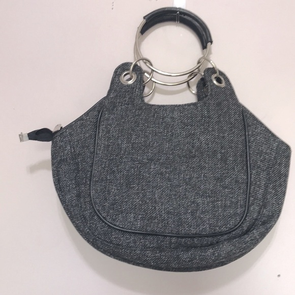 NICOLE Lee Collection beaded fabric tweed handbag - Picture 5 of 10